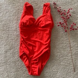 🌹Ladies Swimsuit- Red One piece